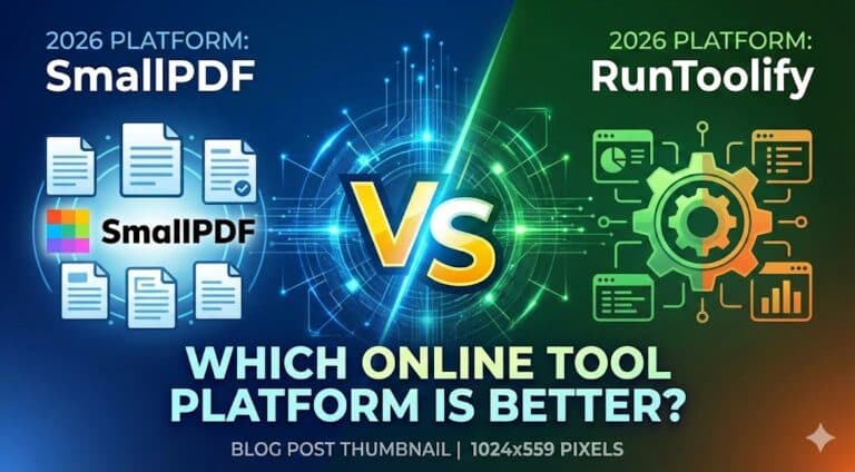 Which 2026 Online Tool Platform Is Better, SmallPDF or RunToolify?